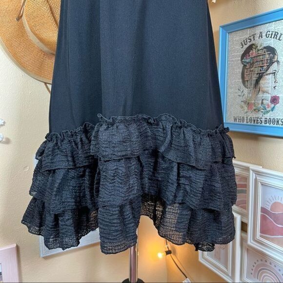 Boho Three Layer Ruffle Trim Extender Dress Slip Dress - Small - Picture 2 of 8